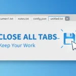 How to Close All Notepad Tabs