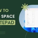 How to add space between lines in notepad