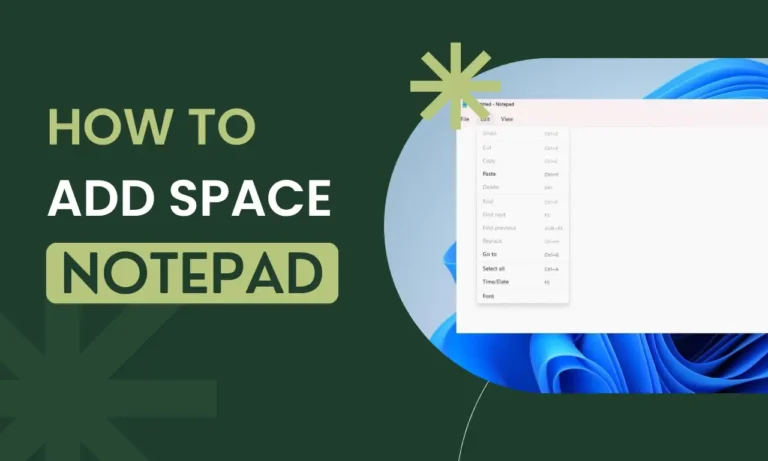 How to add space between lines in notepad